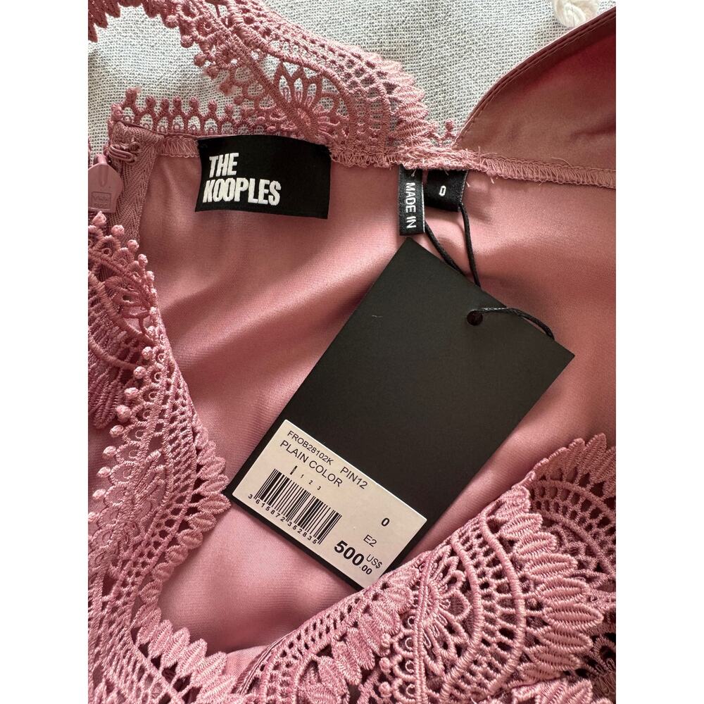 The Kooples | NWT 100% Silk and Lace Maxi Dress Size 0/XS - Picture 8 of 10